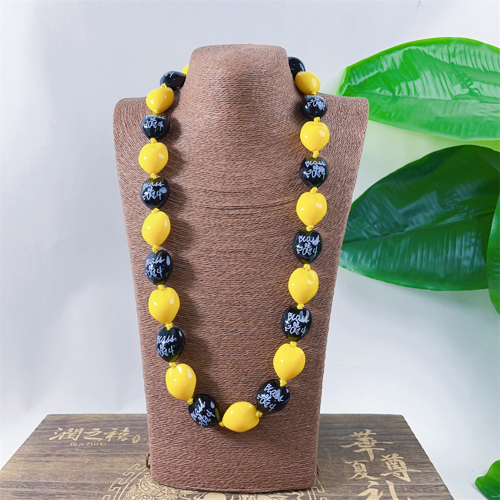 Kukui nut necklace KN-jn056_0003 Kukui nut necklace KN-jn056_0003