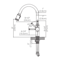 stainless steel sink faucet for kitchen