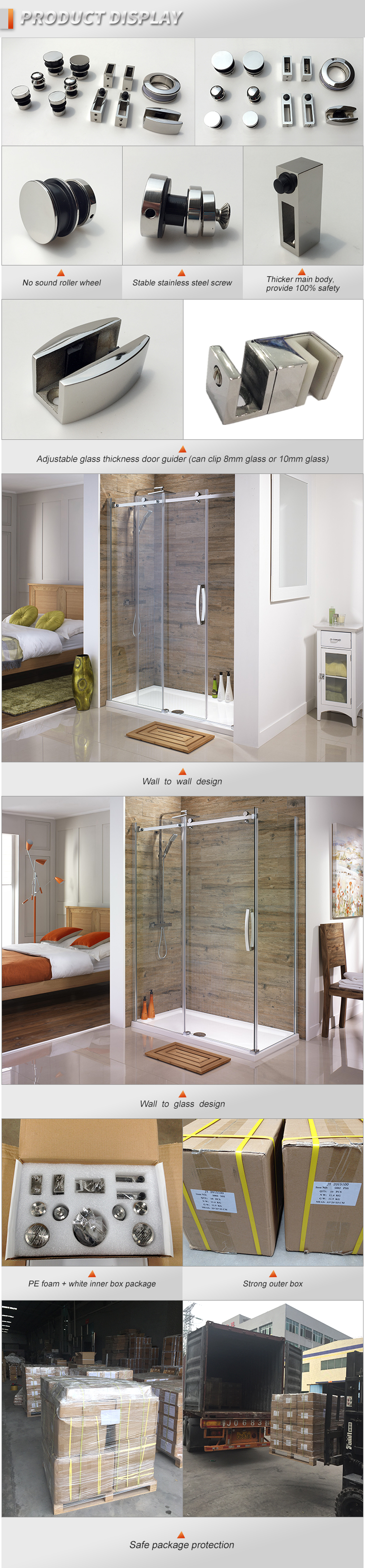 Shower Room Sliding Door Hardware