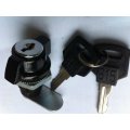 Black ZDC Flat Tongue Cabinet Cylinder Lock