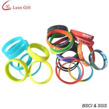 Hot Sale Bracelet en silicone avec logo personnalisé coloré pour cadeau (LM1625)