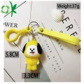 Neuer Entwurfs-heißer verkaufender kundenspezifischer Hundesilikon Keychain