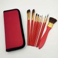 Oil painting brush sub set with canvas bag