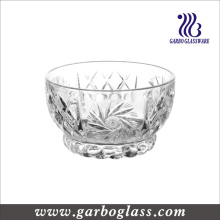 10.5cm Engraved Glass Footed Fruit Bowl (GB13D08105TY)