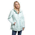 Women rain coat stripe print