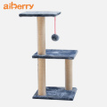 Aiberry Deluxe Wooden Cat Scratch Board Pet Tower