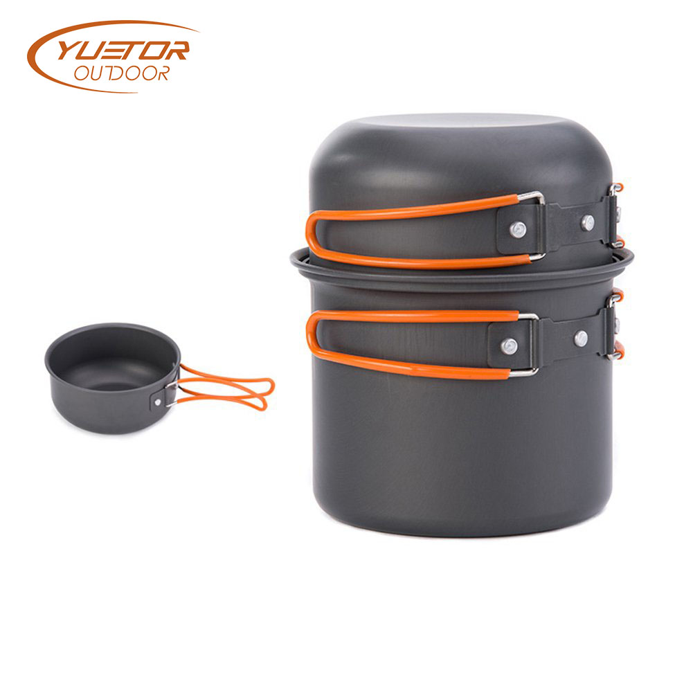 5pieces Outdoor Camping Pot And Cup Cooker Set