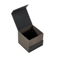 Black magnetic watch box with custom logo