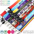 Impression personnalisée Polyester Sublimation Custom Lanyards