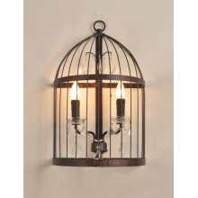 Contemporary Hotel Bedside Birdcage Wall Light (MB2001-2LRR)