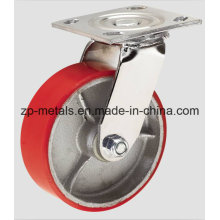 Heavy-Duty Aluminum PU Caster Wheel