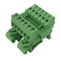 spring female and male din rail terminal block