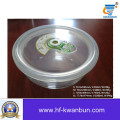 High Quality Clear Glass with Plastic Lid Kb-Jh06093