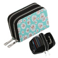 Mini Canvas Zipper Security Credit Card Wallet​s