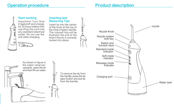 oral irrigator use