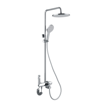 Chrome Button Control Shower Fixtures