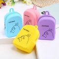 Fashion Mini Silicone Schoolbag Wallet