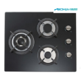 3 Burners Built In Tempered Glass Cooktop