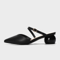 2021 neue Low-Cut-Cusp-Sandalen mit rundem Absatz