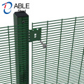 PVC coated anti-climb high security fence