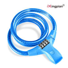 Digital Code Combination Cable Lock for Bike with LED