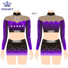 Custom cheer uniforms with rhinestones