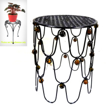 Banheiro de jardim Deluxe Banhado a Metal Decorado Flowerpot Stand Craft