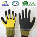 Guantes de látex, guantes de trabajo de seguridad de acabado de arena (SL-RS301)