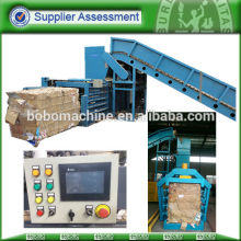 Automatic horizontal press baling machine for cardboard