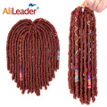 Gerade Jumbo Faux Locs Dreadlocks mit Farblinie