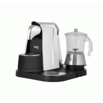 Caffitaly Coffee Machine with Glass Milk Frother