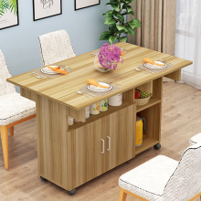 Mesa de café plegable de madera que ahorra espacio