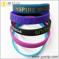 Slap wrist band soft pvc rubber bracelet