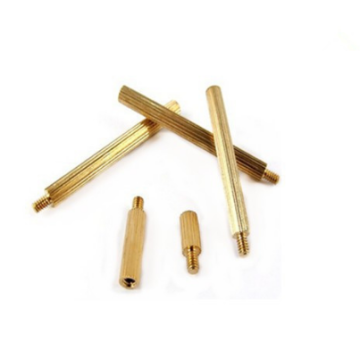 Brass standoff bolts round knurling standoff bolts