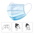 3PLY Non-sterile disposable Mask face mask with earloop