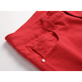 Serviço de OEM Jeans Red Denim Masculino Personalizado