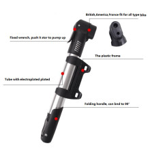 Mini Bicycle Pump/Hand Bike Pump with High Pressure Pump