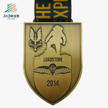 Médaille de défi en métal fait sur commande de bronze d&#39;approvisionnement d&#39;usine de la Chine avec le ruban