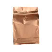 Sac kraft de café en plastique en aluminium couleur or