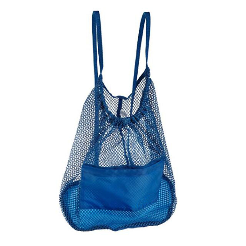 Light Blue Mesh Backpack