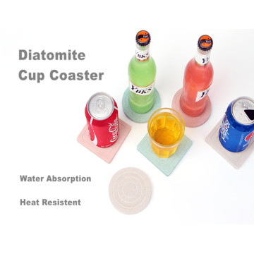 Healcier Diatomite Cup Coaster With Logo Printing