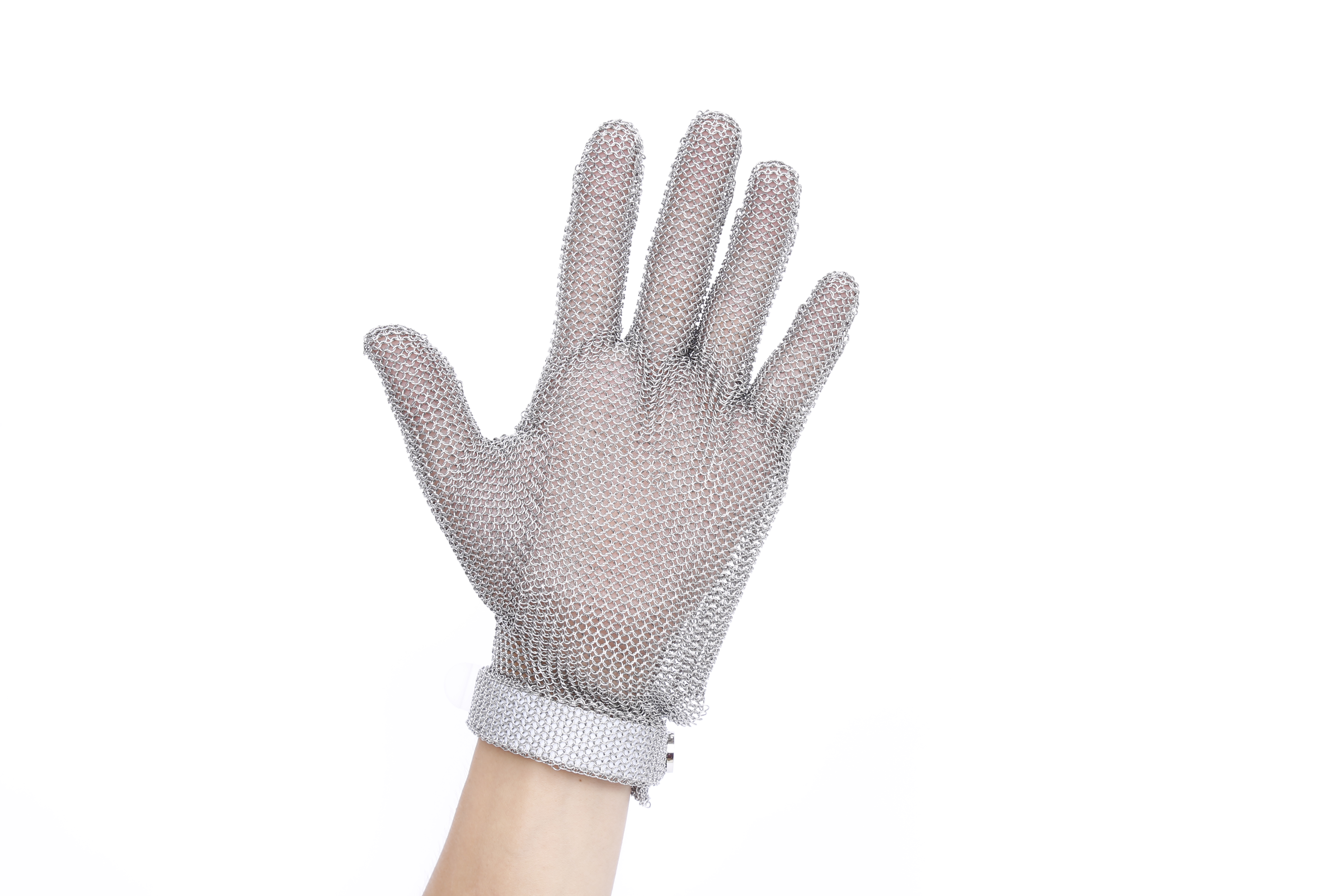 Dubetter wrist length steel mesh glove