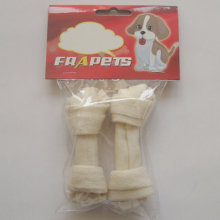 Productos para mascotas 4 &quot;-4.5&quot; Blanco Blanqueado Knot Bone Dog Masticar