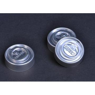 Tear-off cap for glass infusion bottle