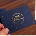Simple greeting card with gold foil