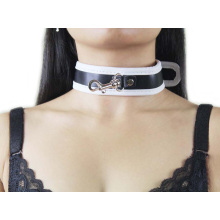 Collar de cuello ajustable con dos capas de sm collar de sexo anillo de cuello adultos sm juguetes fetiche sexo juguete