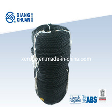 Cuerda de nylon negro de 3 hilos