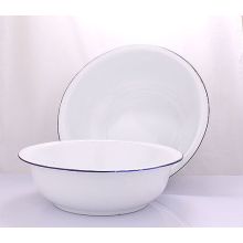 White Simple Useful Enamel Basin with Different Size