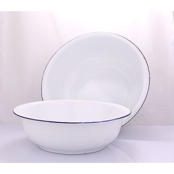 Blanco Lavabo de esmalte útil simple con diverso tamaño