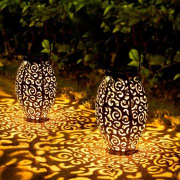 2 Pack Solar Garden Lanterns Waterproof